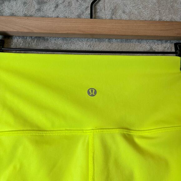 Lululemon Sz 14 Wunder Under High-Rise Tight 25" Yellow Leggings Womens - Picture 6 of 8
